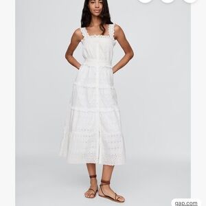 NWT GAP X Doen white eyelet dress